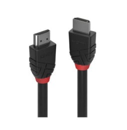 Lindy 36472 câble HDMI 2 m HDMI Type A (Standard) Noir Câble HDMI High Speed, Black Line, 2m  (36472)