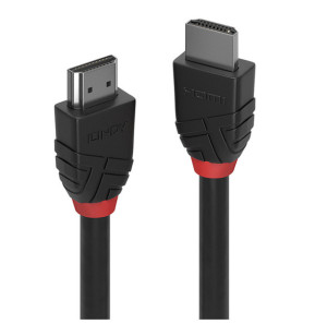 Lindy 36472 câble HDMI 2 m HDMI Type A (Standard) Noir Câble HDMI High Speed, Black Line, 2m  (36472)