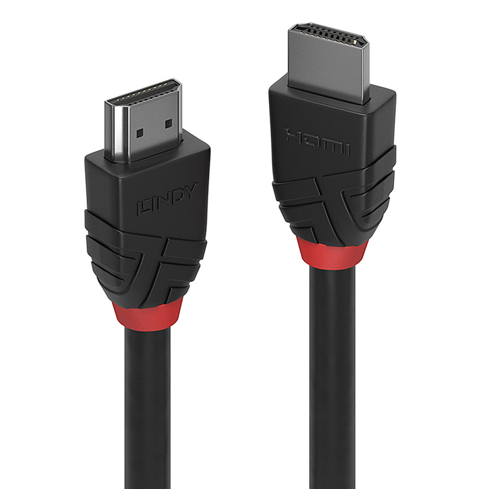 Lindy 36473 câble HDMI 3 m HDMI Type A (Standard) Noir Câble HDMI High  Speed, Black Line, 3m (36473) prix Maroc