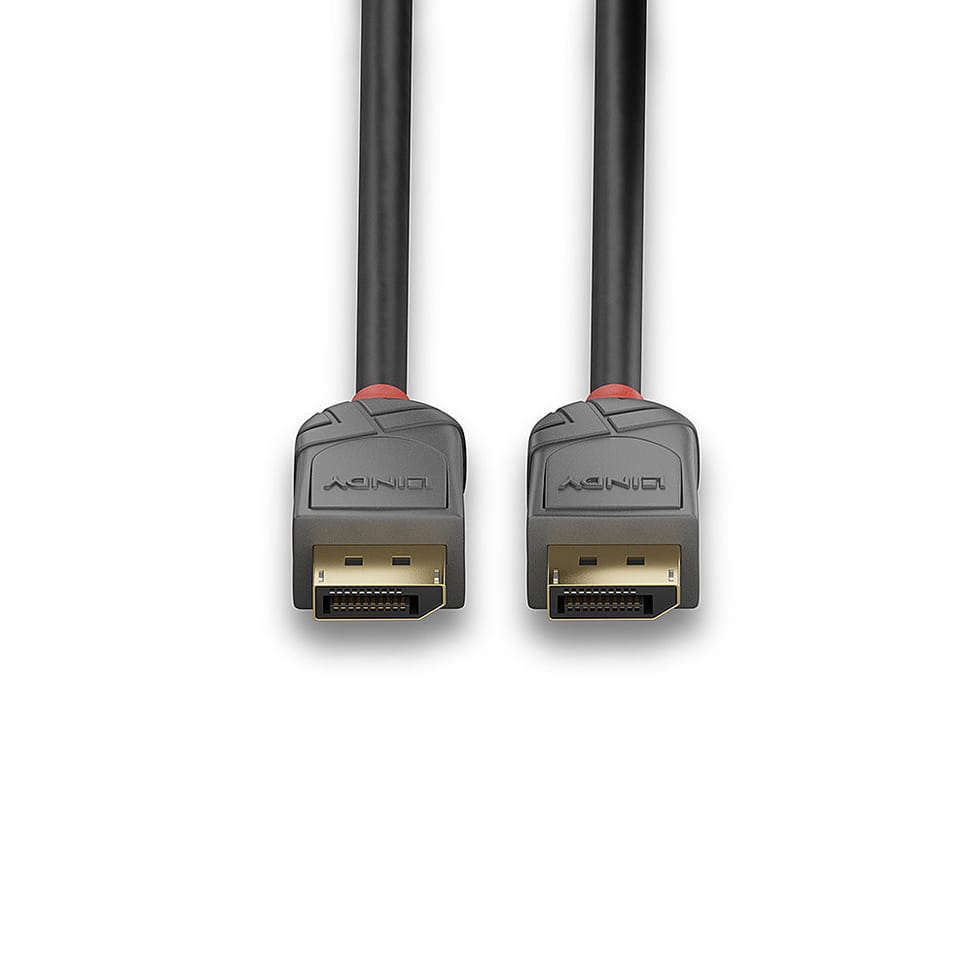 Lindy 36480 câble DisplayPort 0,5 m Noir Câble DisplayPort 1.4, Anthra Line, 0.5m  (36480) — image 4