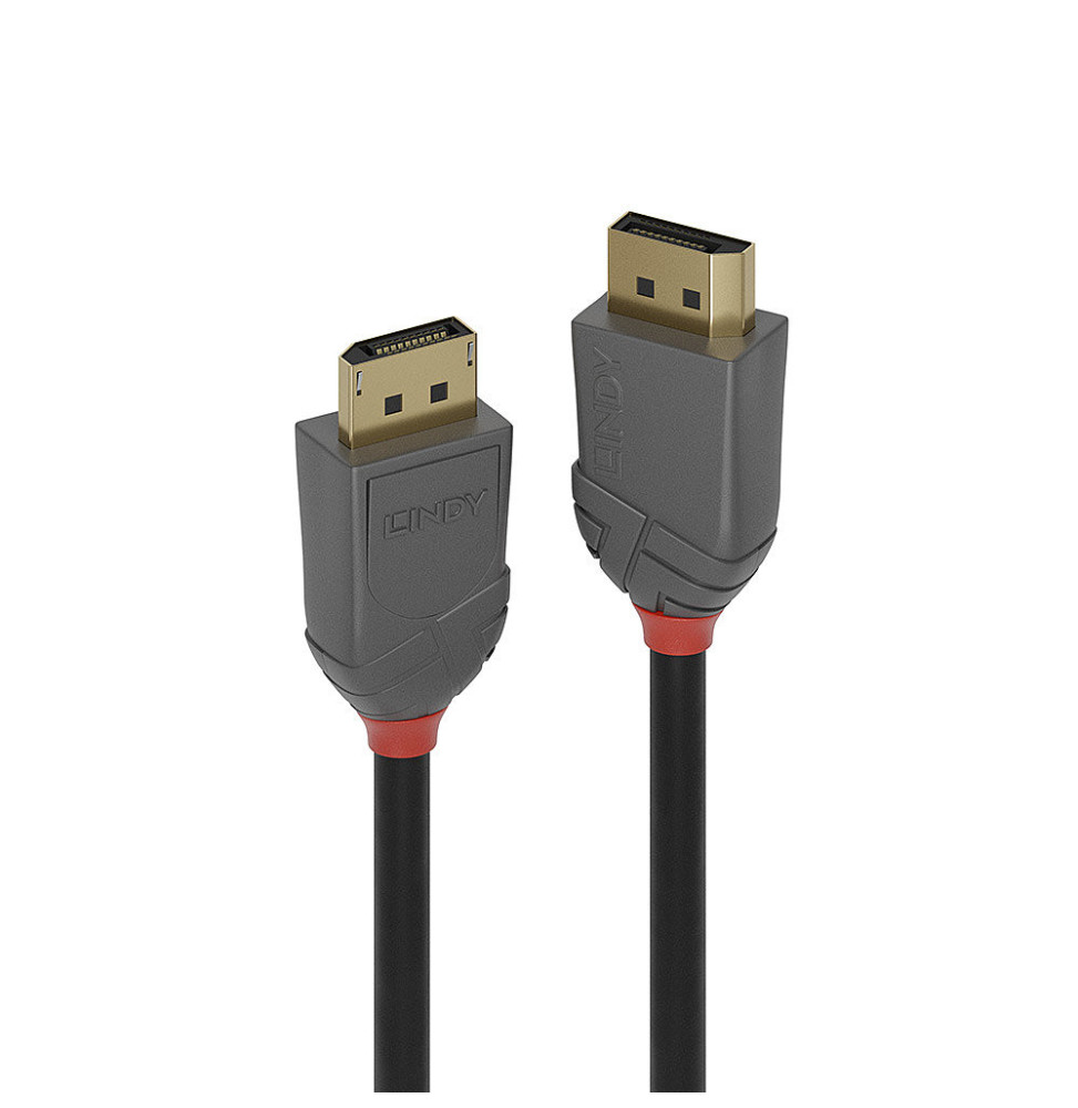 Lindy 36482 câble DisplayPort 2 m Noir Câble DisplayPort 1.4, Anthra Line,  2m (36482) prix Maroc