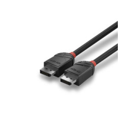 Lindy 36491 câble DisplayPort 1 m Noir Câble DisplayPort 1.2, Black Line, 1m  (36491)