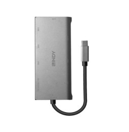Lindy 43278 station d'accueil USB 3.2 Gen 1 (3.1 Gen 1) Type-C Gris (43278)