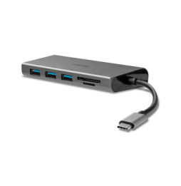 Lindy 43278 station d'accueil USB 3.2 Gen 1 (3.1 Gen 1) Type-C Gris (43278)
