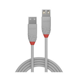 Lindy 36714 câble USB 3 m USB 2.0 USB A Gris Rallonge USB 2.0 type A, Anthra Line, Gris, 3m  (36714)