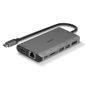 Lindy 43323 station d'accueil Avec fil USB 3.2 Gen 1 (3.1 Gen 1) Type-C Noir, Gris (43323) — image 2