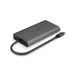 Lindy 43323 station d'accueil Avec fil USB 3.2 Gen 1 (3.1 Gen 1) Type-C Noir, Gris (43323)