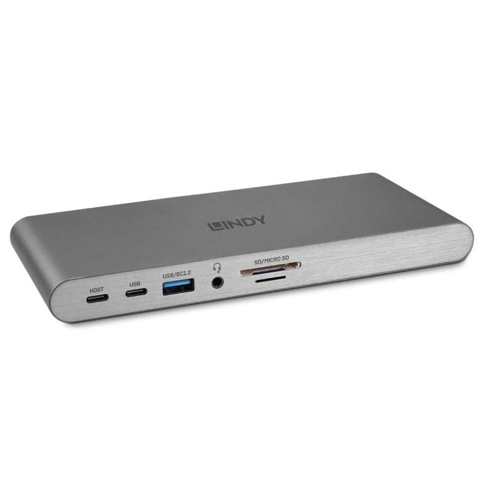 Lindy DST-Pro 5K Avec fil USB 3.2 Gen 1 (3.1 Gen 1) Type-C Argent (43349)