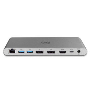 Lindy DST-Pro 5K Avec fil USB 3.2 Gen 1 (3.1 Gen 1) Type-C Argent (43349)
