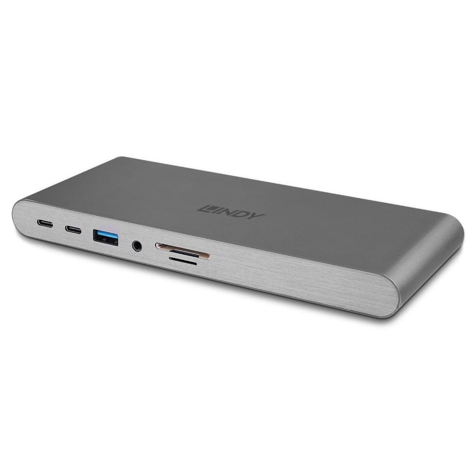 Lindy DST-Pro 5K Avec fil USB 3.2 Gen 1 (3.1 Gen 1) Type-C Argent (43349) — image 4