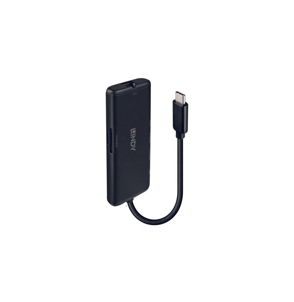 Lindy 43358 station d'accueil Avec fil USB 3.2 Gen 1 (3.1 Gen 1) Type-C Noir (43358)