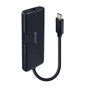 Lindy 43358 station d'accueil Avec fil USB 3.2 Gen 1 (3.1 Gen 1) Type-C Noir (43358)