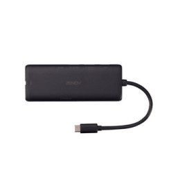 Lindy 43358 station d'accueil Avec fil USB 3.2 Gen 1 (3.1 Gen 1) Type-C Noir (43358)