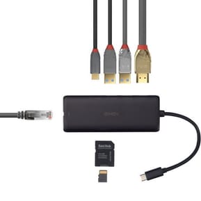 Lindy 43358 station d'accueil Avec fil USB 3.2 Gen 1 (3.1 Gen 1) Type-C Noir (43358) — image 5
