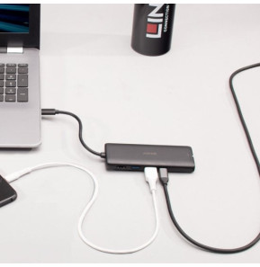 Lindy 43358 station d'accueil Avec fil USB 3.2 Gen 1 (3.1 Gen 1) Type-C Noir (43358)