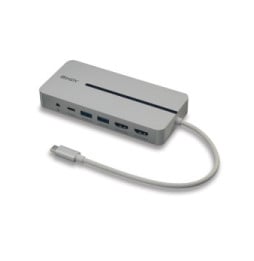 Lindy 43360 station d'accueil Avec fil USB 3.2 Gen 1 (3.1 Gen 1) Type-C Argent, Blanc (43360)