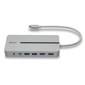 Lindy 43360 station d'accueil Avec fil USB 3.2 Gen 1 (3.1 Gen 1) Type-C Argent, Blanc (43360) — image 3