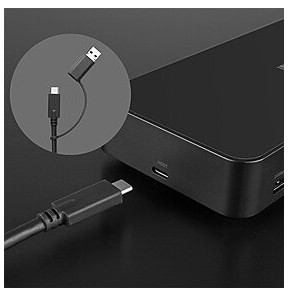 Lindy DST-Pro Universal Station d'accueil USB 3.2 Gen 2 (3.1 Gen 2) Type-C Noir (43366)