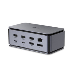 Lindy DST-Pro USB4 Station d'accueil Anthracite (43372)