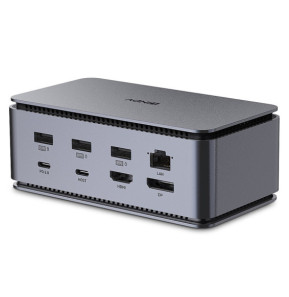 Lindy DST-Pro USB4 Station d'accueil Anthracite (43372)