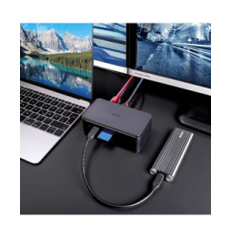 Lindy DST-Pro USB4 Station d'accueil Anthracite (43372)