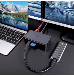 Lindy DST-Pro USB4 Station d'accueil Anthracite (43372)