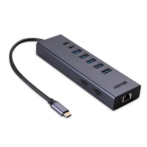 Lindy 43373 station d'accueil Avec fil USB 3.2 Gen 2 (3.1 Gen 2) Type-C Gris (43373)