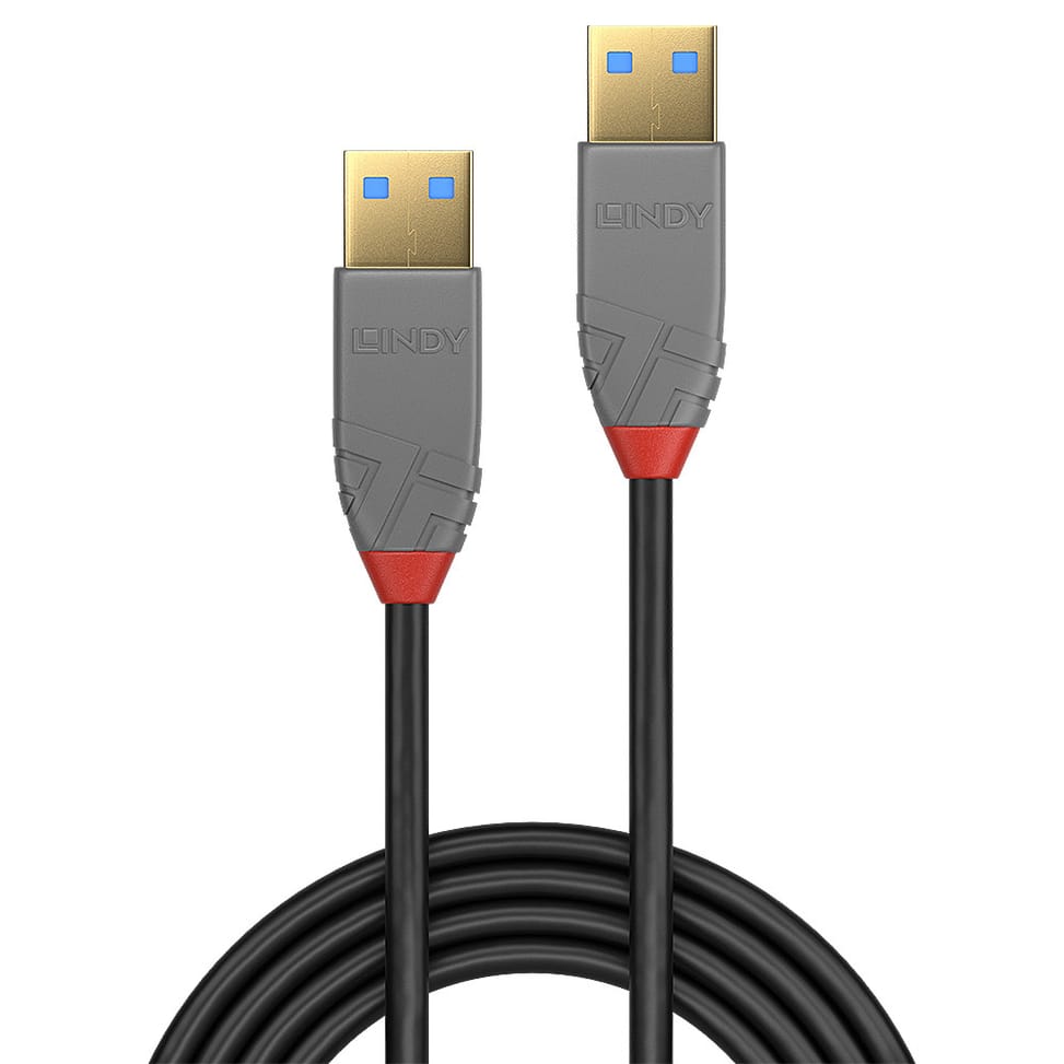 Lindy 36753 câble USB 3 m USB 3.2 Gen 1 (3.1 Gen 1) USB A Noir, Gris (36753) — image 2