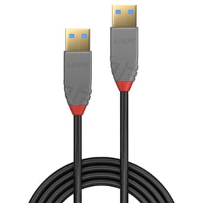 Lindy 36753 câble USB 3 m USB 3.2 Gen 1 (3.1 Gen 1) USB A Noir, Gris (36753) — image 2