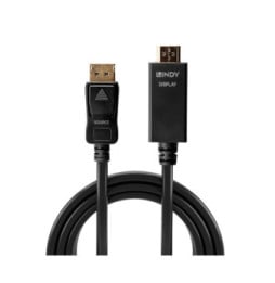 Lindy 36921 câble vidéo et adaptateur 1 m DisplayPort HDMI Type A (Standard) Noir (36921)