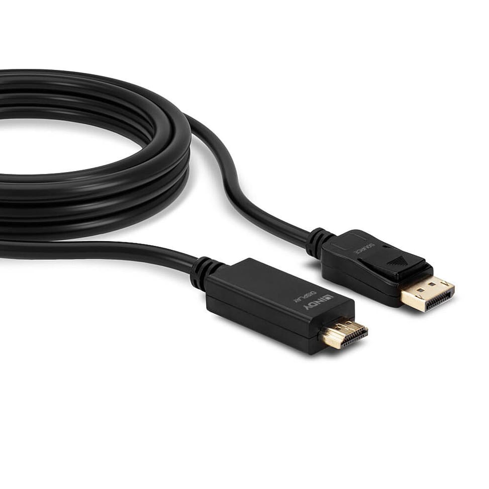 Lindy 36922 câble vidéo et adaptateur 2 m DisplayPort HDMI Type A (Standard) Noir (36922) — image 3