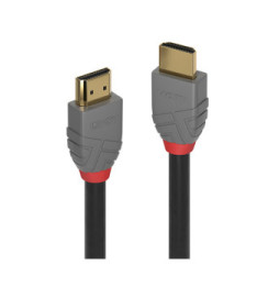Lindy 36961 câble HDMI 0,5 m HDMI Type A (Standard) Noir, Gris Câble HDMI High Speed, Anthra Line, 0.5m  (36961)