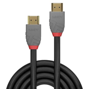 Lindy 36963 câble HDMI 2 m HDMI Type A (Standard) Noir, Gris Câble HDMI High Speed, Anthra Line, 2m  (36963) — image 2