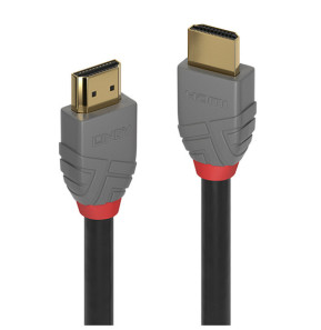 Lindy 36964 câble HDMI 3 m HDMI Type A (Standard) Noir, Gris Câble HDMI High Speed, Anthra Line, 3m  (36964)