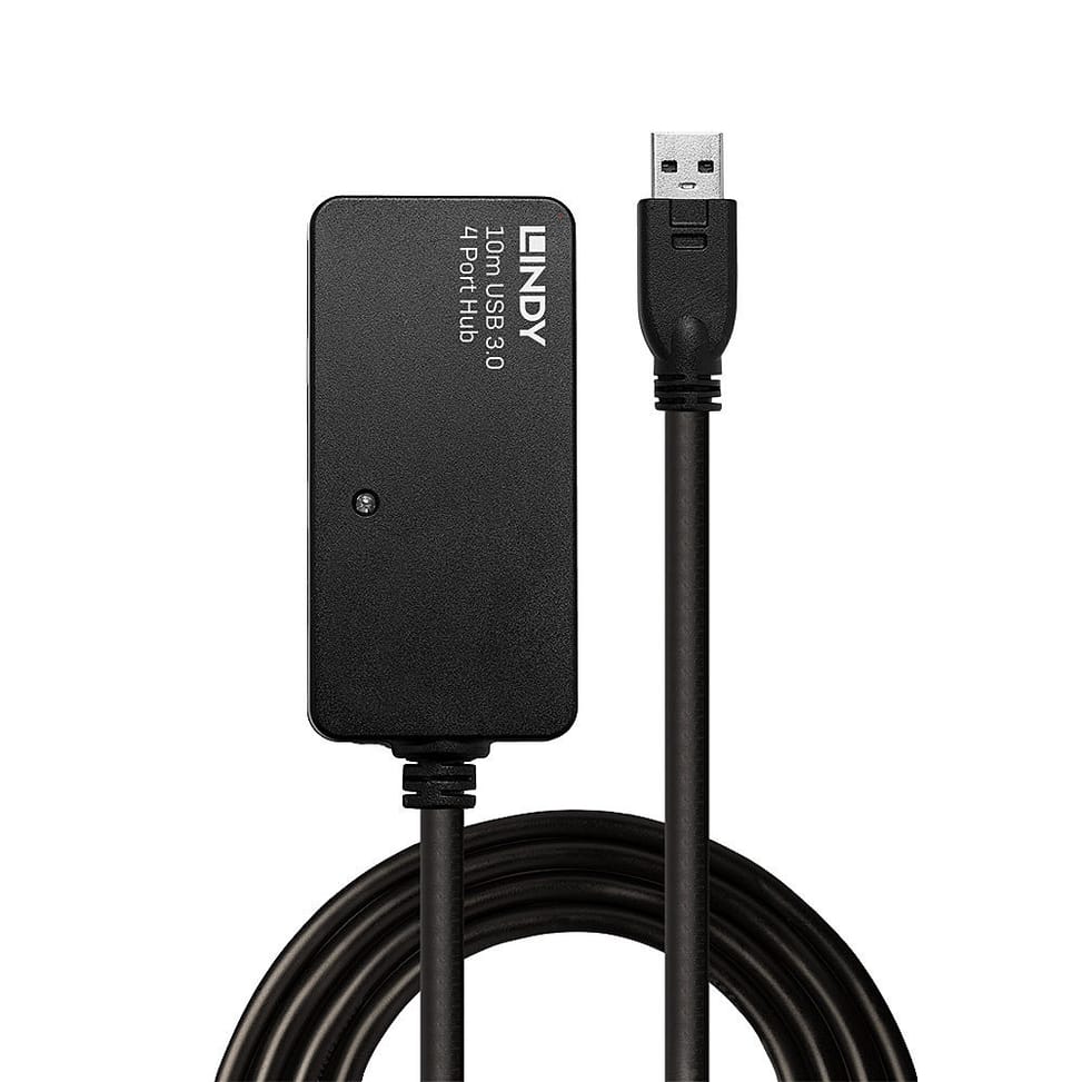 Lindy 43159 hub & concentrateur USB 3.2 Gen 1 (3.1 Gen 1) Type-A 5000 Mbit/s Noir (43159) — image 2