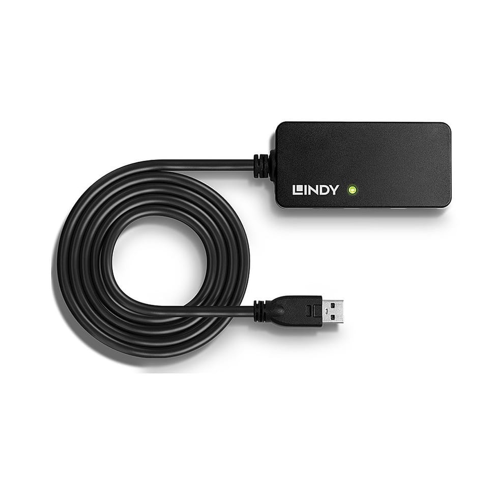 Lindy 43159 hub & concentrateur USB 3.2 Gen 1 (3.1 Gen 1) Type-A 5000 Mbit/s Noir (43159) — image 3