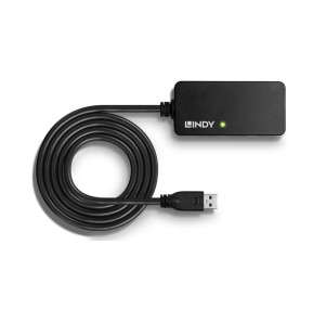 Lindy 43159 hub & concentrateur USB 3.2 Gen 1 (3.1 Gen 1) Type-A 5000 Mbit/s Noir (43159)