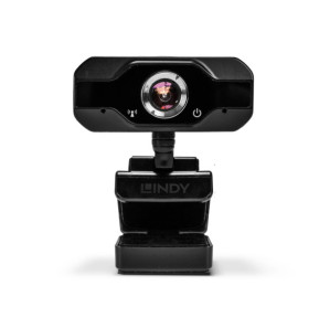 Lindy 43300 webcam 1920 x 1080 pixels USB 2.0 Noir Webcam Full HD 1080p avec Microphone  (43300)