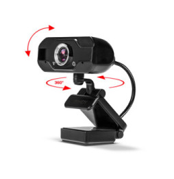 Lindy 43300 webcam 1920 x 1080 pixels USB 2.0 Noir Webcam Full HD 1080p avec Microphone  (43300)