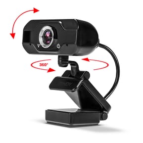 Lindy 43300 webcam 1920 x 1080 pixels USB 2.0 Noir Webcam Full HD 1080p avec Microphone  (43300) — image 3