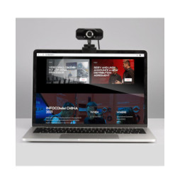 Lindy 43300 webcam 1920 x 1080 pixels USB 2.0 Noir Webcam Full HD 1080p avec Microphone  (43300)