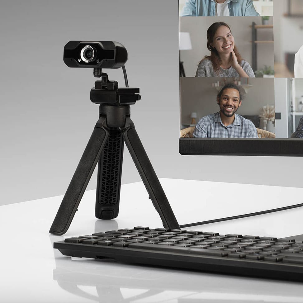 Lindy 43300 webcam 1920 x 1080 pixels USB 2.0 Noir Webcam Full HD 1080p avec Microphone  (43300) — image 5