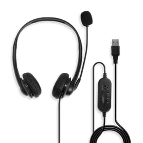 Lindy 42870 écouteur/casque Avec fil Arceau Appels/Musique USB Type-A Noir (42870) — image 2