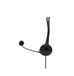 Lindy 42870 écouteur/casque Avec fil Arceau Appels/Musique USB Type-A Noir (42870)