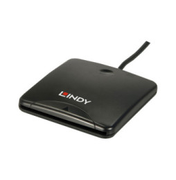 Lindy 42768 lecteur de carte magnétique Noir USB Lecteur de cartes Smart Card, USB 2.0  (42768)