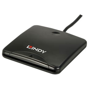 Lindy 42768 lecteur de carte magnétique Noir USB Lecteur de cartes Smart Card, USB 2.0  (42768)