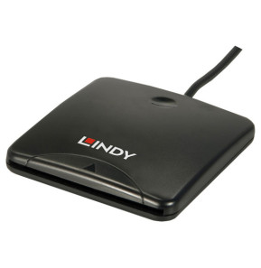 Lindy 42768 lecteur de carte magnétique Noir USB Lecteur de cartes Smart Card, USB 2.0  (42768)