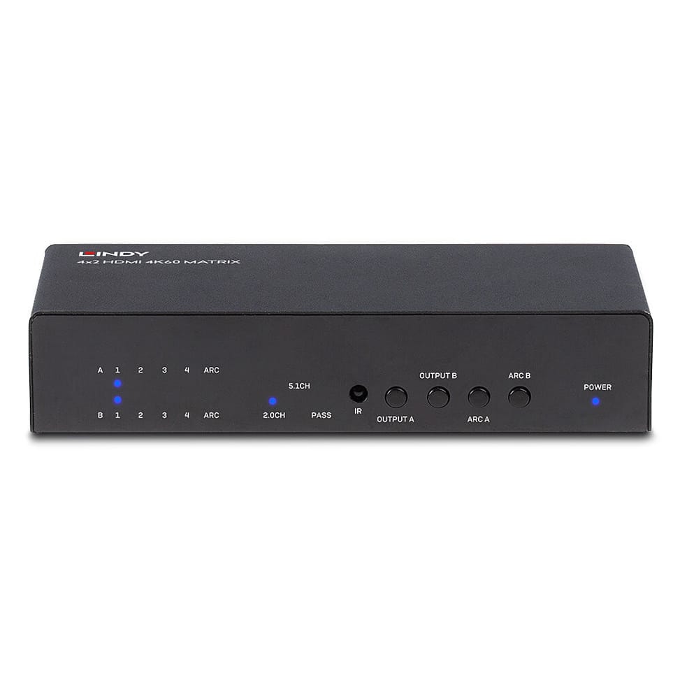 Lindy 38084 commutateur de matrice Commutateur de matrice AV Matrice HDMI 4x2 4K60  (38084) — image 3