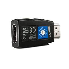 Lindy 32114 changeur de genre de câble HDMI Type A Noir Emulateur HDMI 2.0 18G EDID  (32114) — image 2
