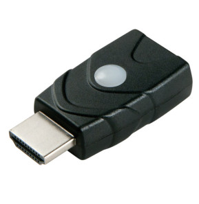 Lindy 32114 changeur de genre de câble HDMI Type A Noir Emulateur HDMI 2.0 18G EDID  (32114)